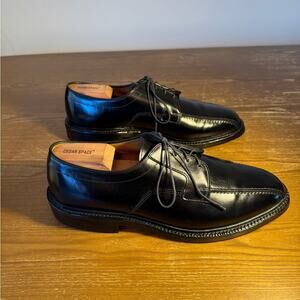 Allen Edmonds Hillcrest Derby Shoes in Black Custom Calf, size 9.5 D, LIKE NEW!